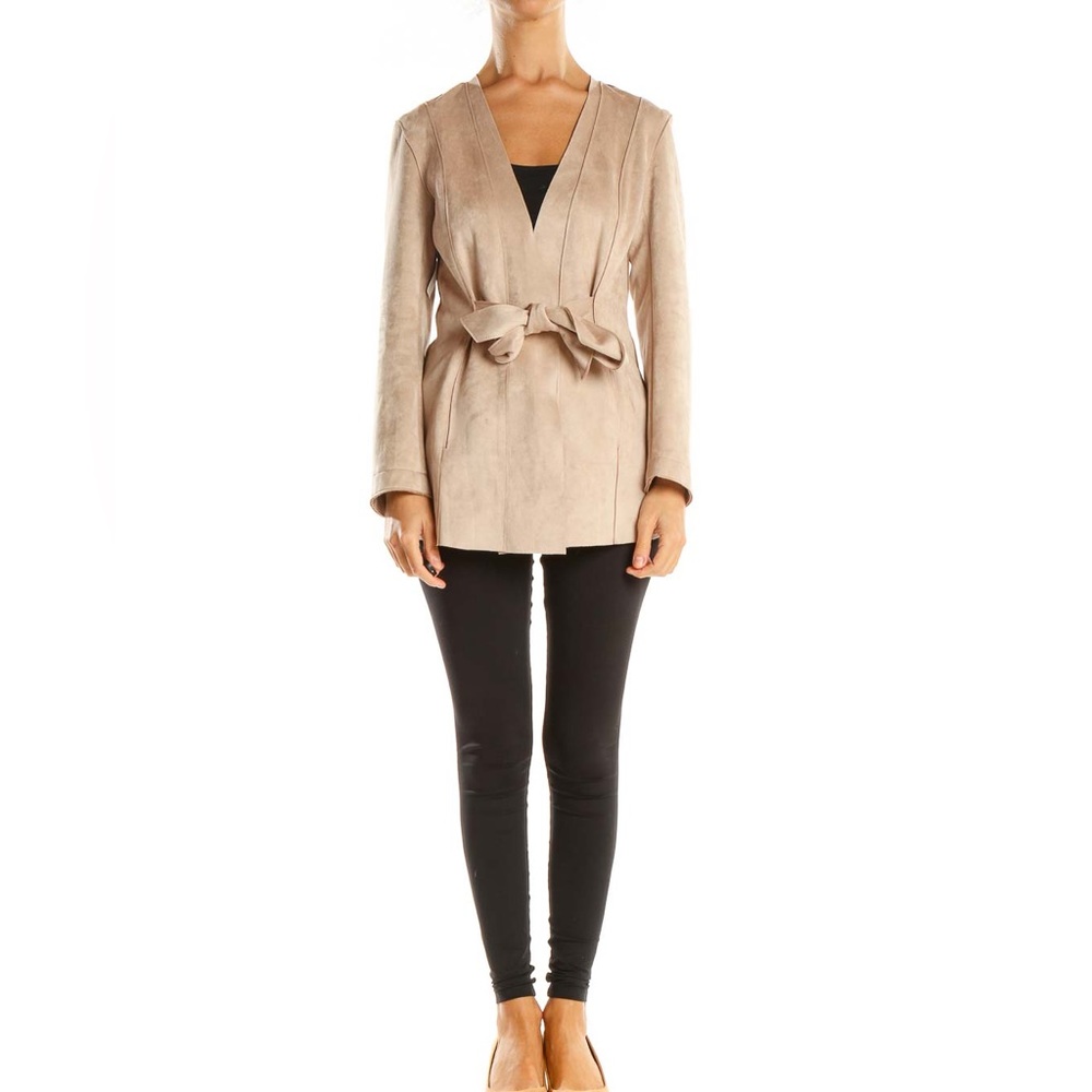 Zara suede tie jacket - Picture 3 of 5